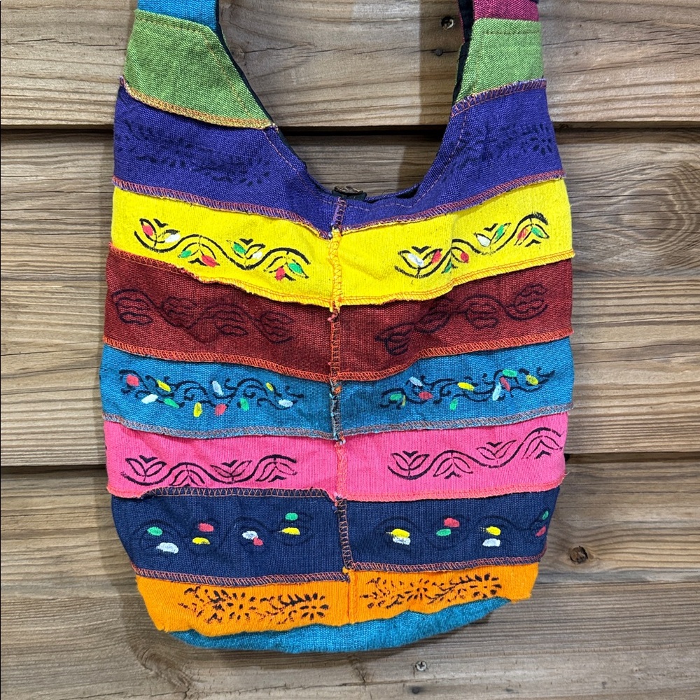 Rising International Hobo Patchwork Shoulder Bag - image 7